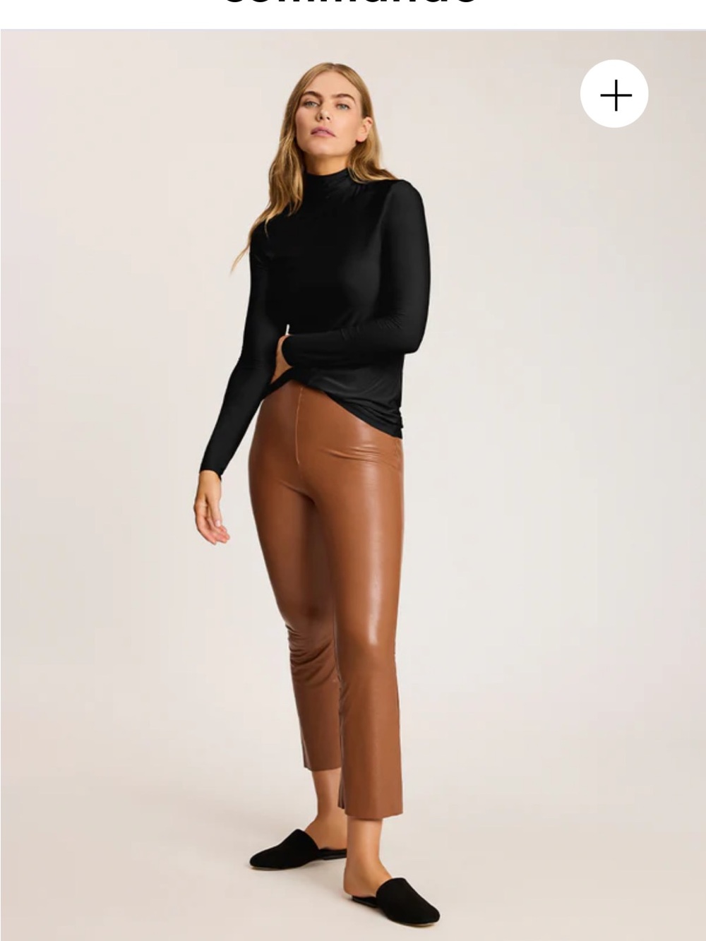 Brand new with tags Commando Black Long Sleeve Turtleneck Top - Picture 3 of 16